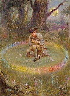The Fairy Ring; The Enchanged Piper (c.1880) by William Holmes Sullivan, https://commons.wikimedia.org/wiki/File:William_Holmes_Sullivan_-_The_Fairy_Ring;_the_Enchanted_Piper.jpg